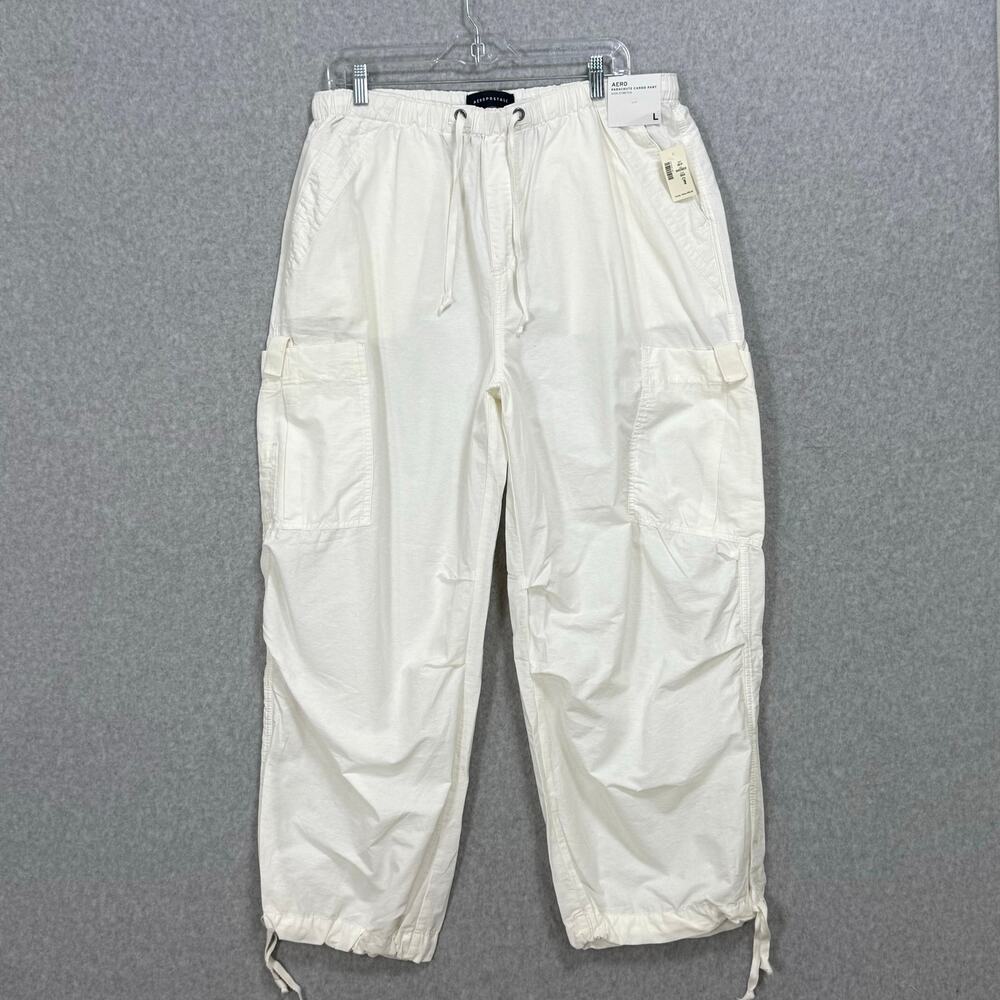 Aeropostale White Wide Leg Cargo Pants